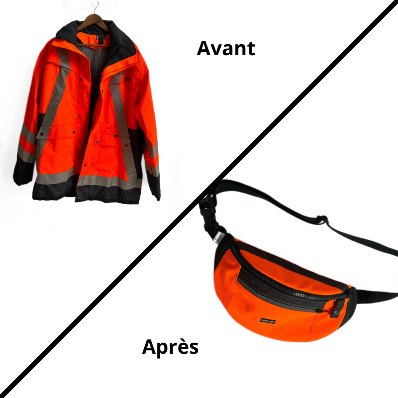 Banane upcyclée orange fluo n°2 – Image 7