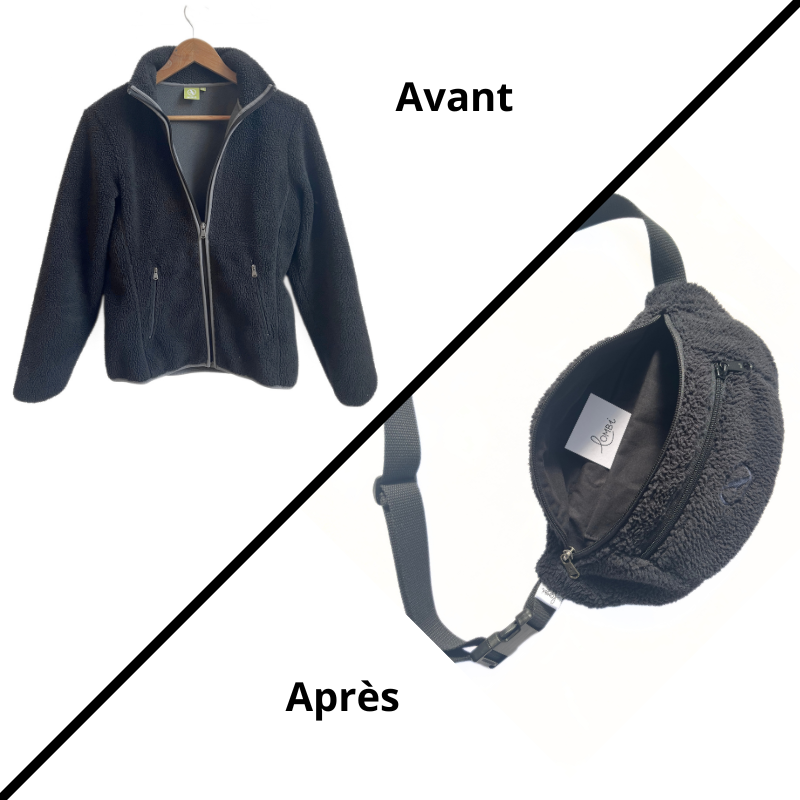 Banane upcyclée polaire noire – Image 7