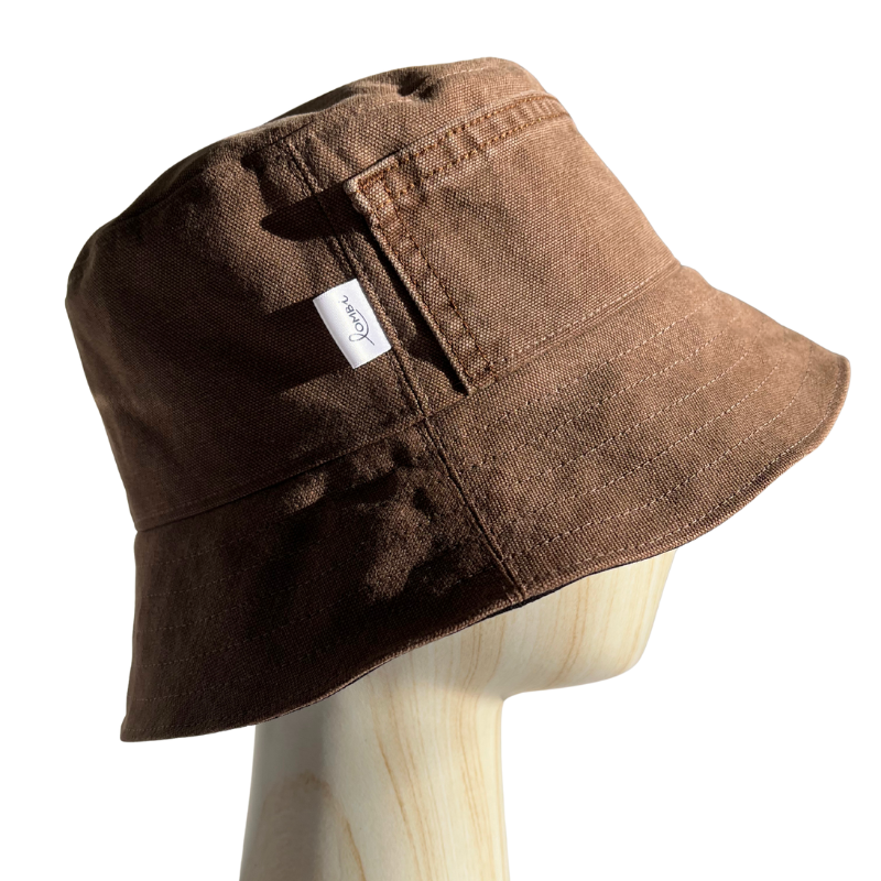 Bob upcyclé jean marron – Image 4