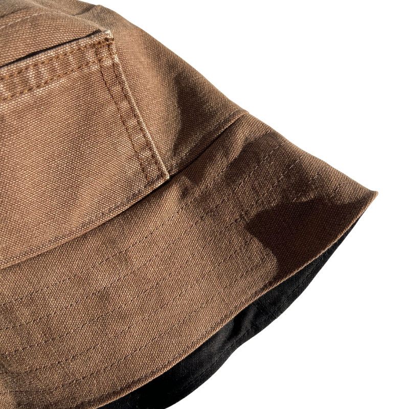 Bob upcyclé jean marron – Image 5