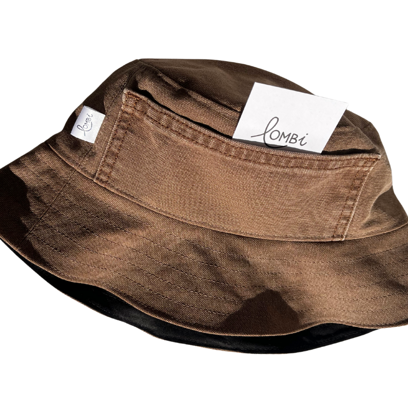 Bob upcyclé jean marron – Image 2