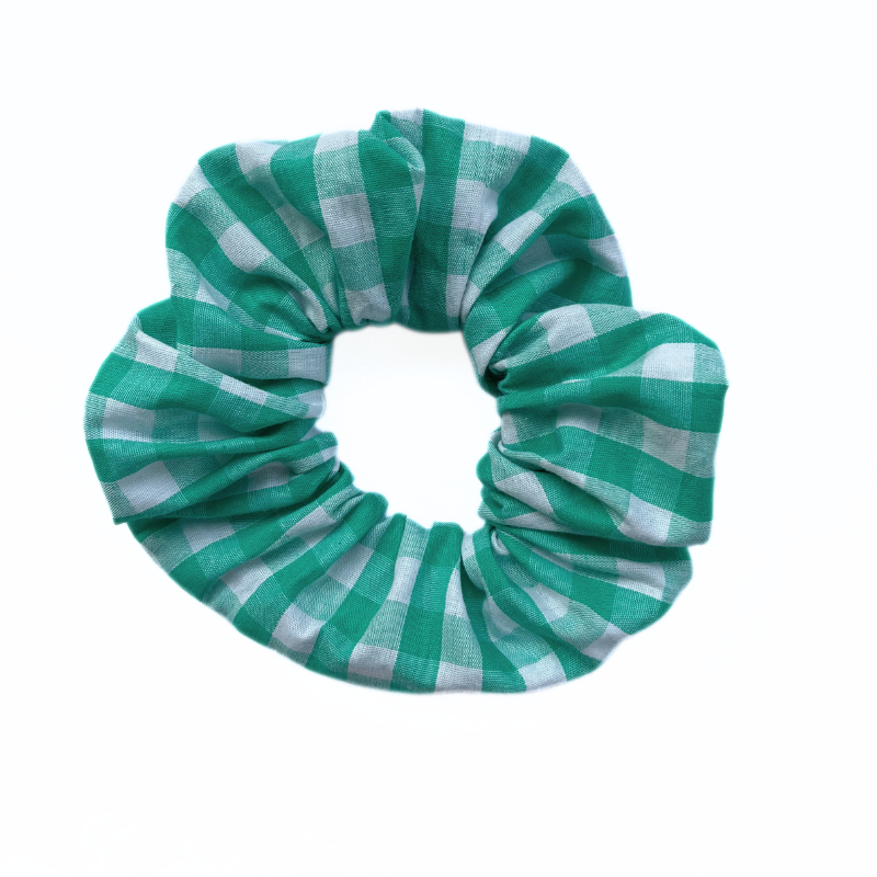 Chouchou magique vichy vert menthe – Image 3