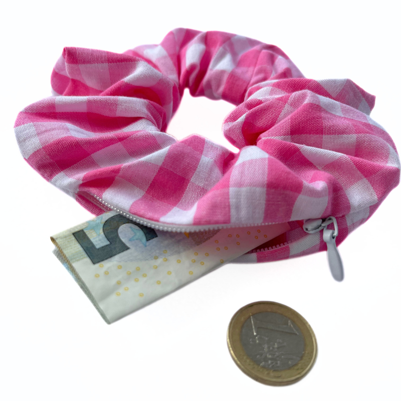 Chouchou magique vichy rose – Image 2