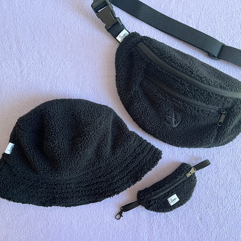 Bob upcyclé polaire noire – Image 2