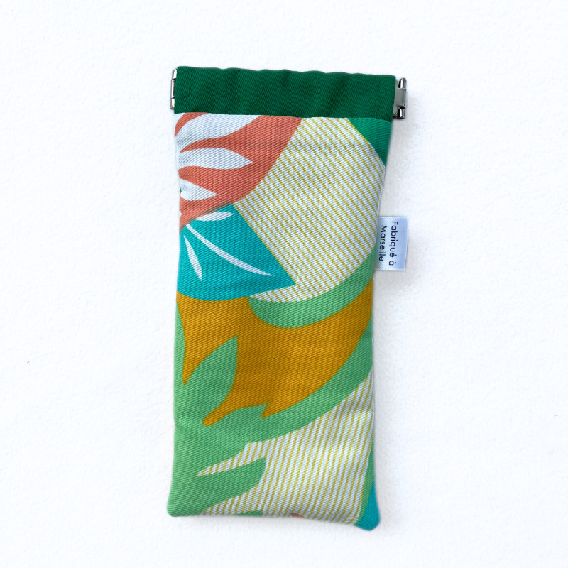 Etui à lunettes tropical jaune – Image 4