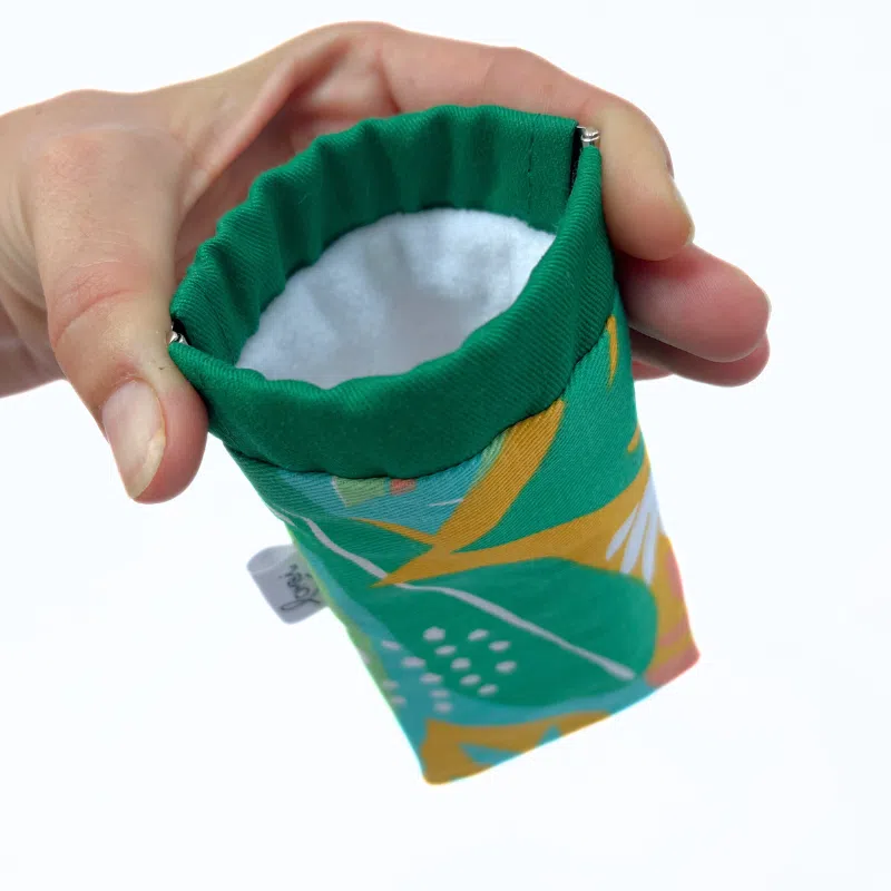 Etui à lunettes tropical jaune – Image 3