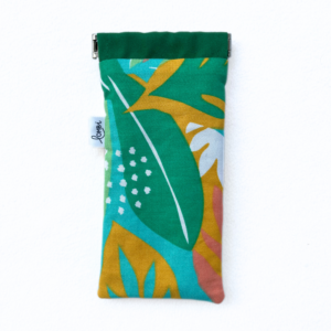 Etui à lunettes tropical jaune