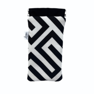 Etui à lunettes noir et blanc