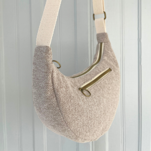 Sac demi-lune beige
