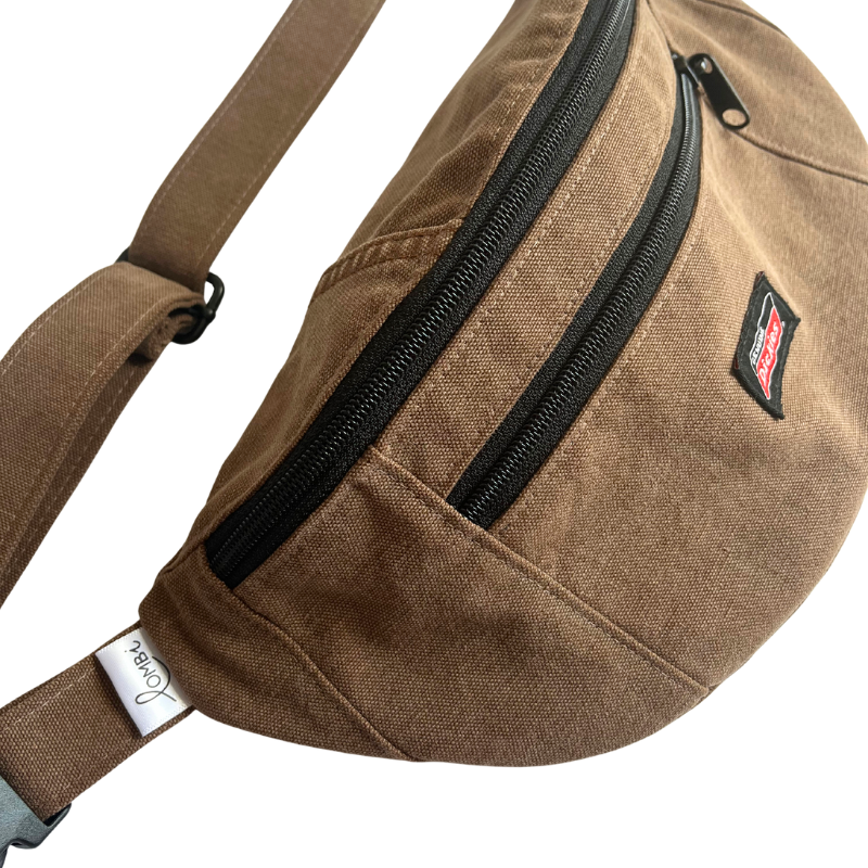 Banane upcyclée jean marron