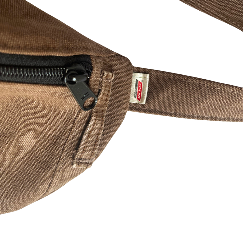 Banane upcyclée jean marron – Image 4