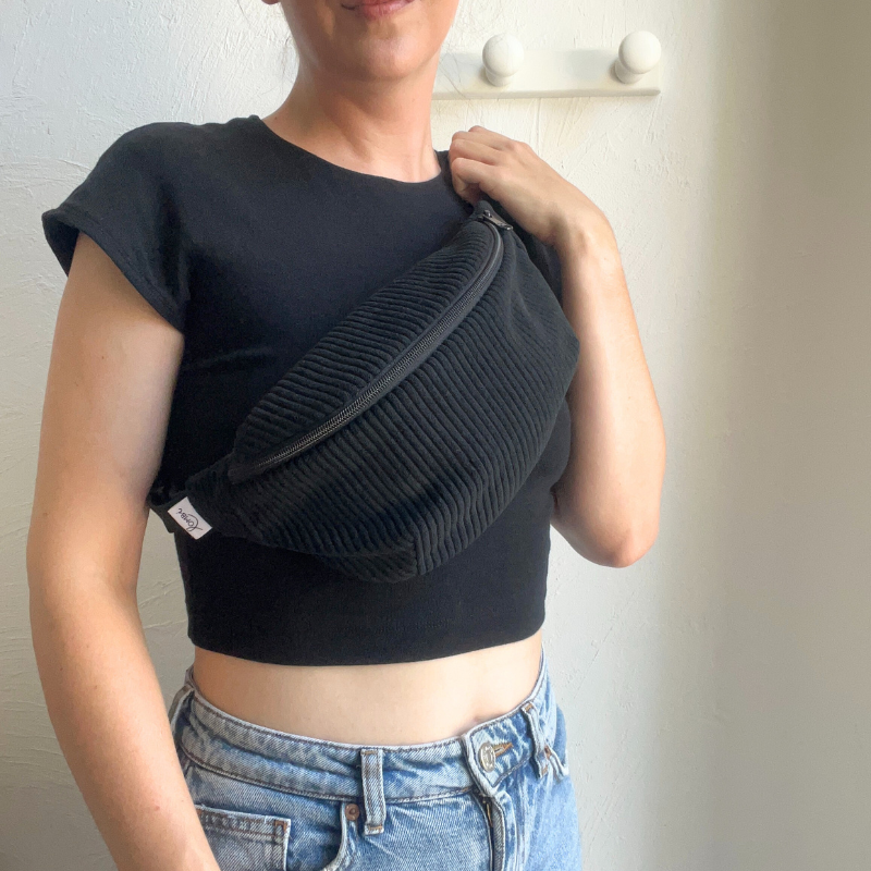 Banane velours côtelé all black – Image 6