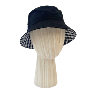 Bob noir et vichy réversible