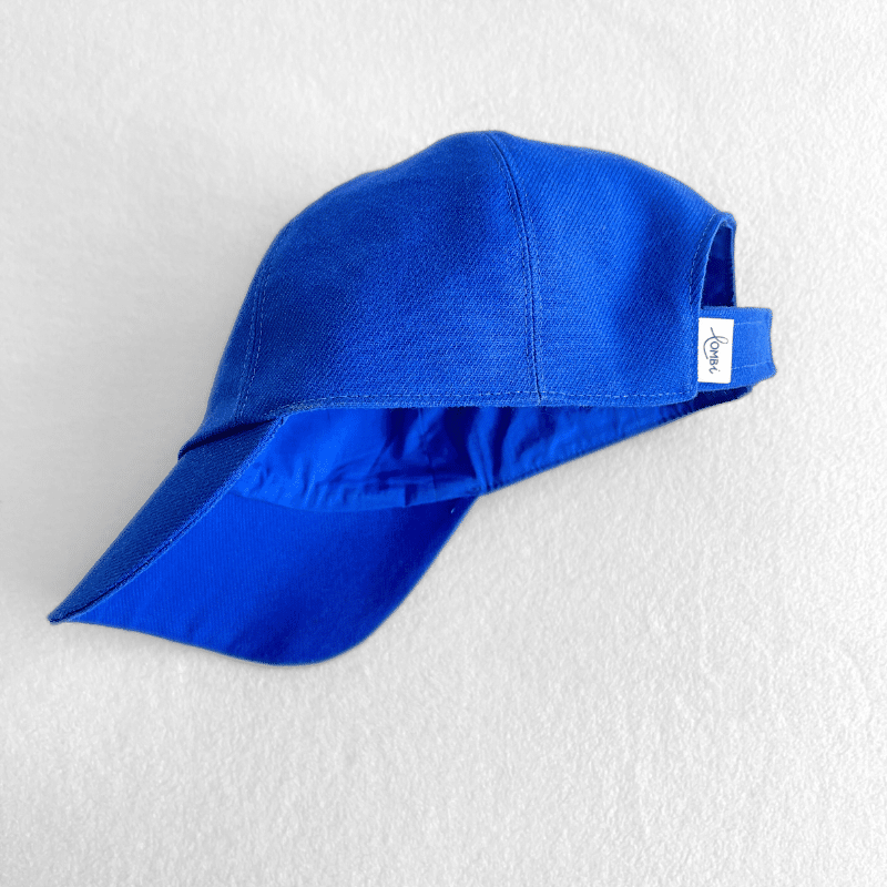 Casquette upcyclée bleu de travail – Image 2
