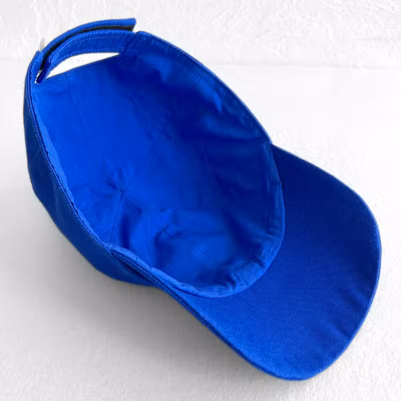 Casquette upcyclée bleu de travail – Image 3