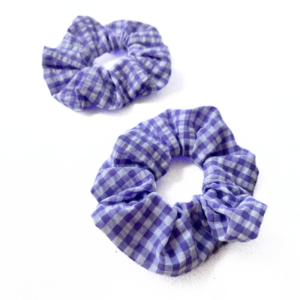 Chouchou vichy violet