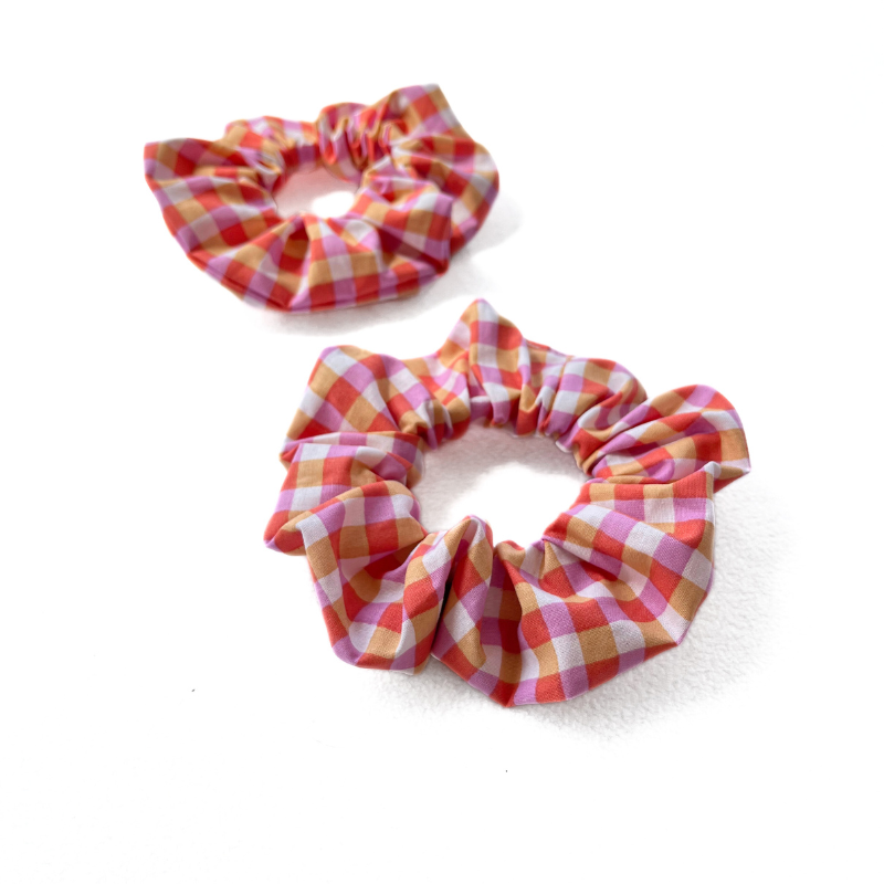 Chouchou vichy corail