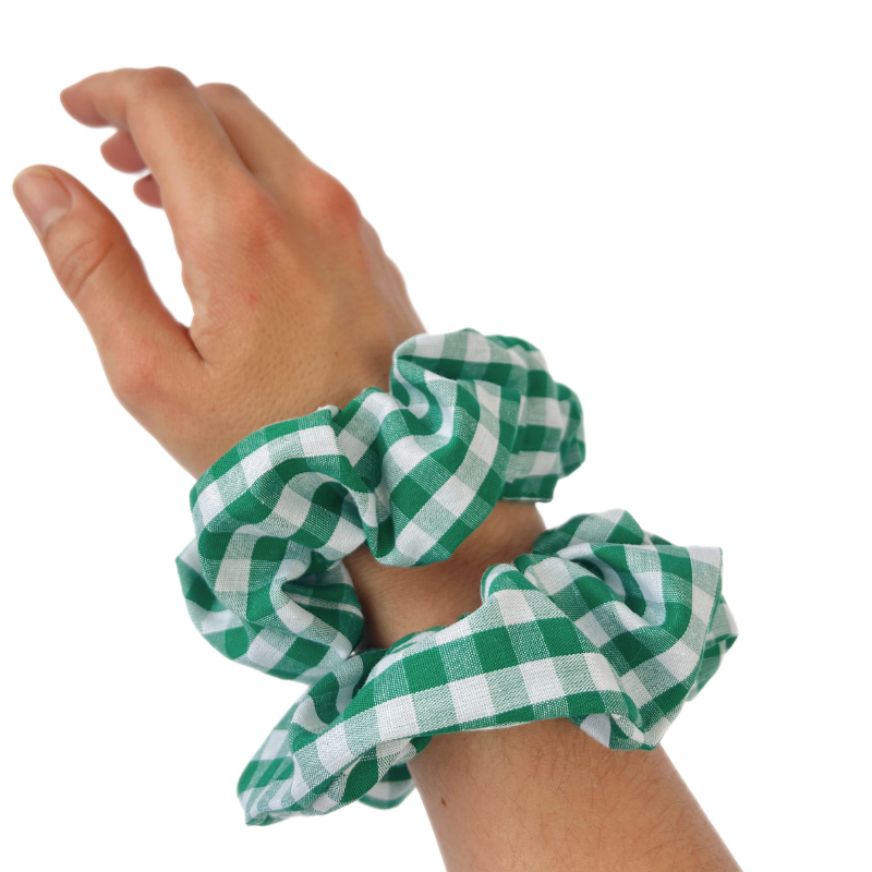 Chouchou vichy vert – Image 2