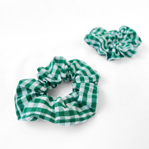 Chouchou vichy vert