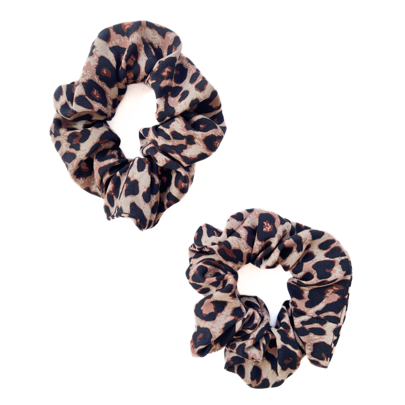 Chouchou viscose léopard
