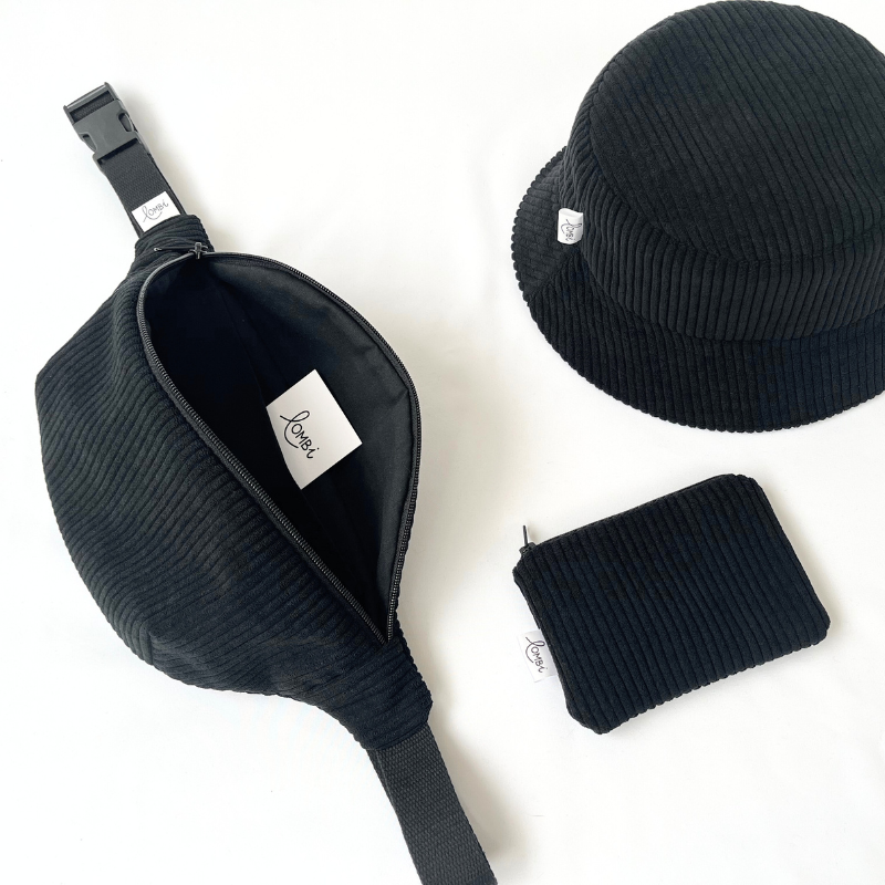 Banane velours côtelé all black – Image 5