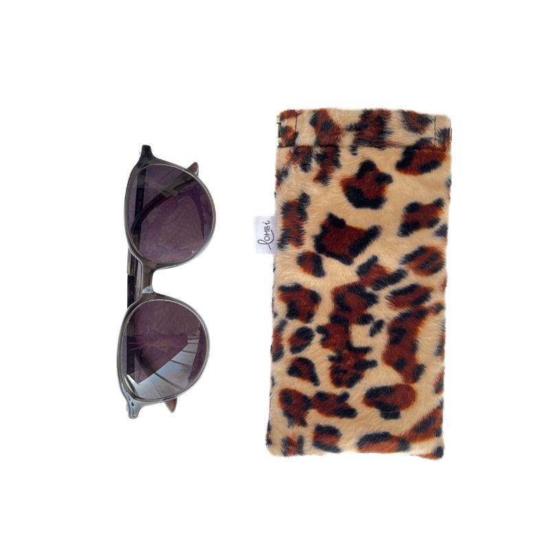 Etui à lunettes léopard