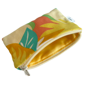 Porte-monnaie tropical jaune